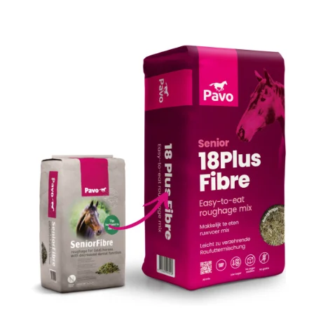 PAVO 18 PLUS SENIOR FIBRE 12KG | FORRAJE COMPLEMENTARIO