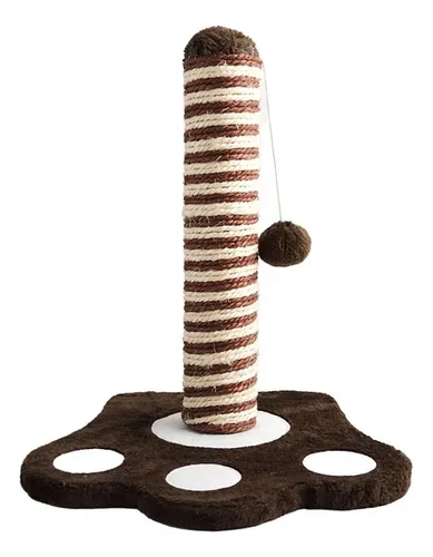 Rascador en Sisal Pie en forma de Pata con cilindro y bola 32x32x37cm
