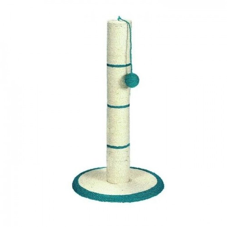 Rascador en Sisal con Base Redonda y Cilindro con Bola 30x46cm