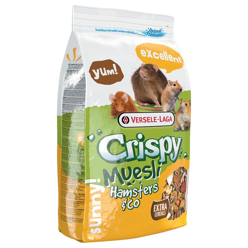 Crispy muesli para hámster y otros roedores