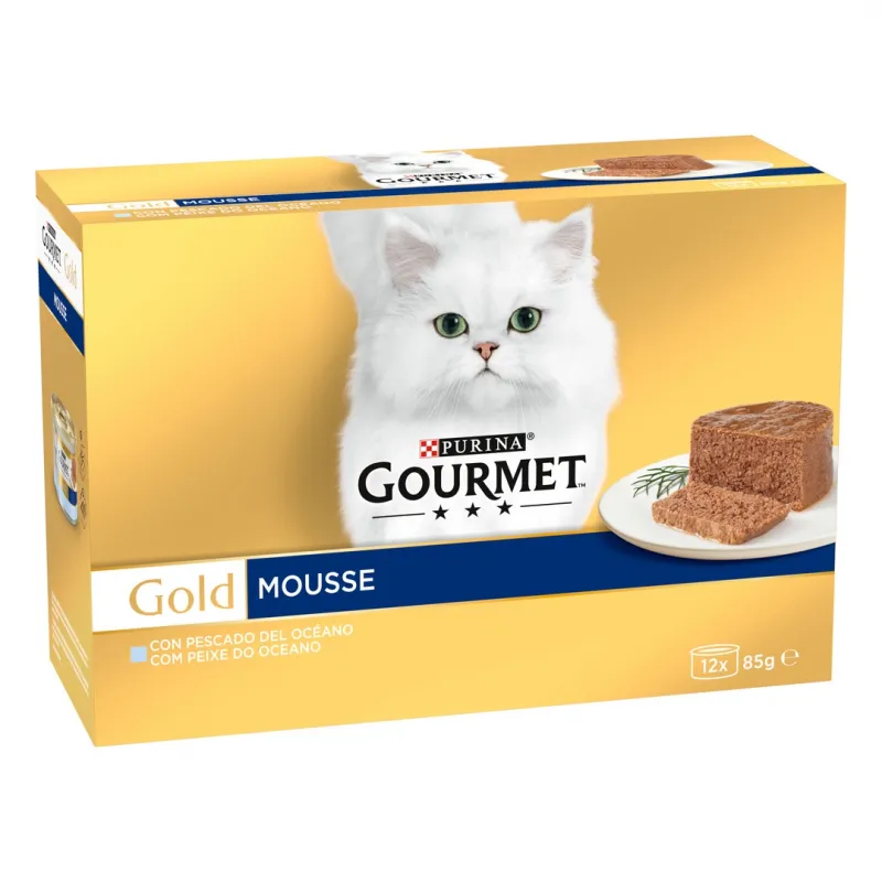 Gourmet gold mousse comida húmeda (12x85g)