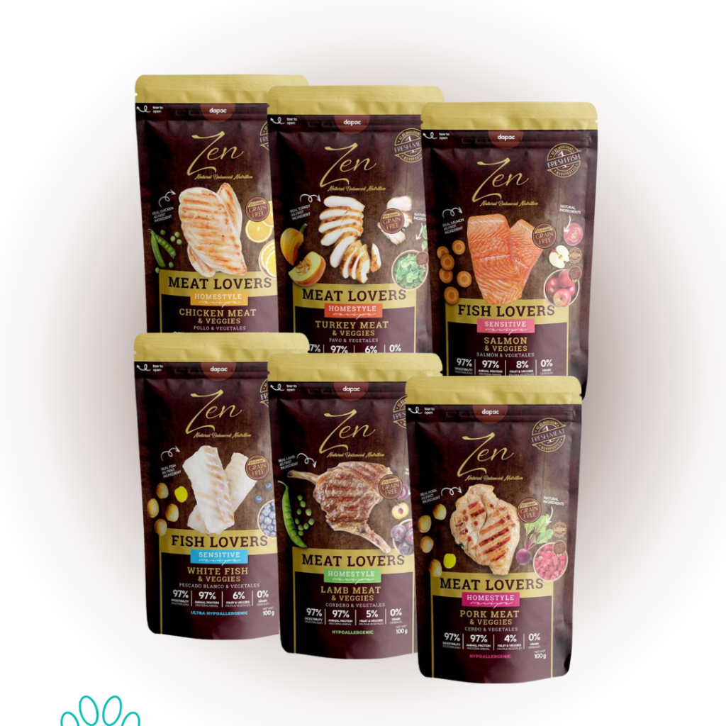 ZEN POUCHES MEAT AND FISH LOVERS NO GRAIN HYPOALLERGENIC
