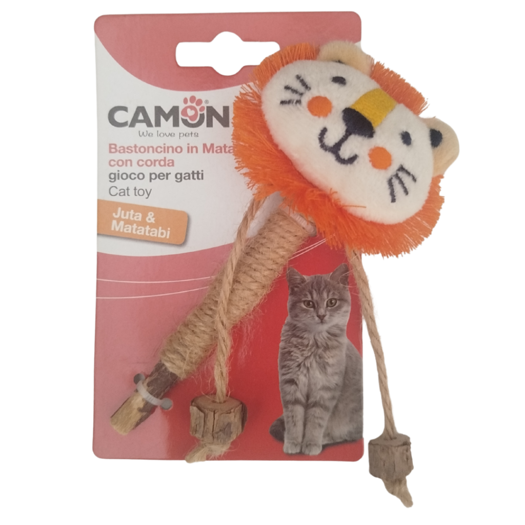 JUGUETE DE BASTONCITO CON FIGURA DE ANIMALES PARA GATOS