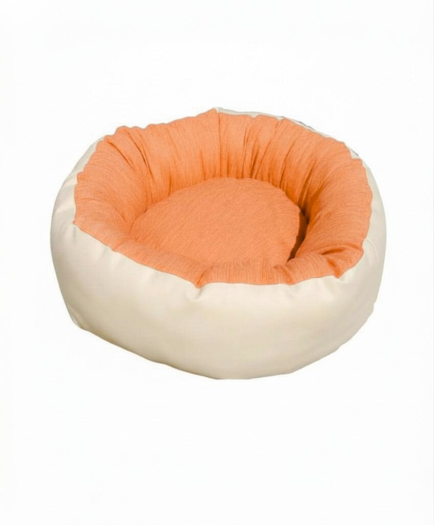 CUNA POLIPIEL COLOR MELOCOTÓN | CAMA PARA PERRO Y GATO