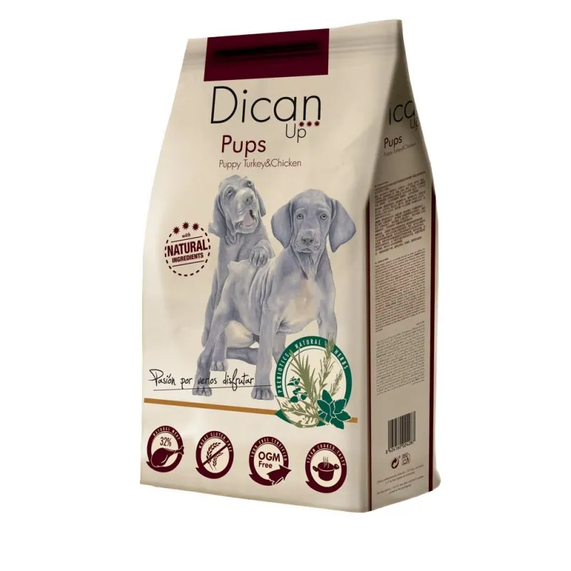 DICAN UP PUPS | PIENSO DE PAVO Y POLLO PARA CACHORROS