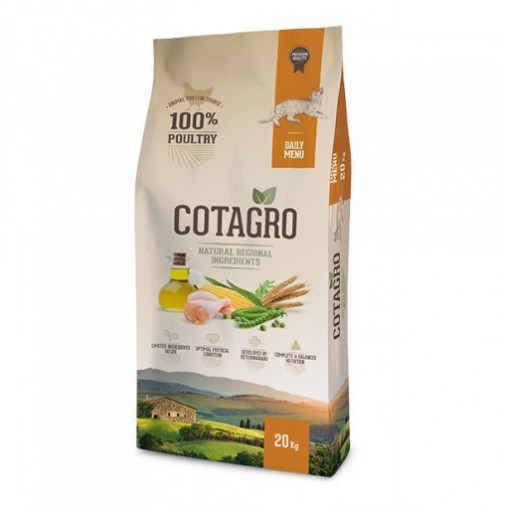 COTAGRO POULTRY DAILY MENU | PIENSO CON INGREDIENTES NATURALES PARA GATO USO DIARIO