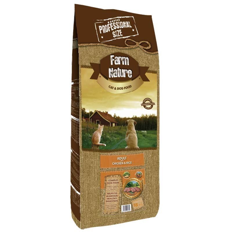 FARM NATURE Adulto pollo y arroz 18kg