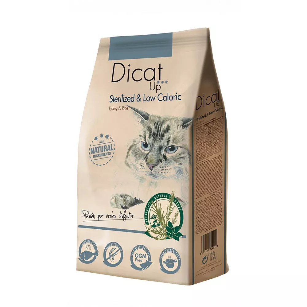 DICAT UP STERILIZED | PIENSO POCO CALÓRICO PARA GATOS ESTERILES (3KG)
