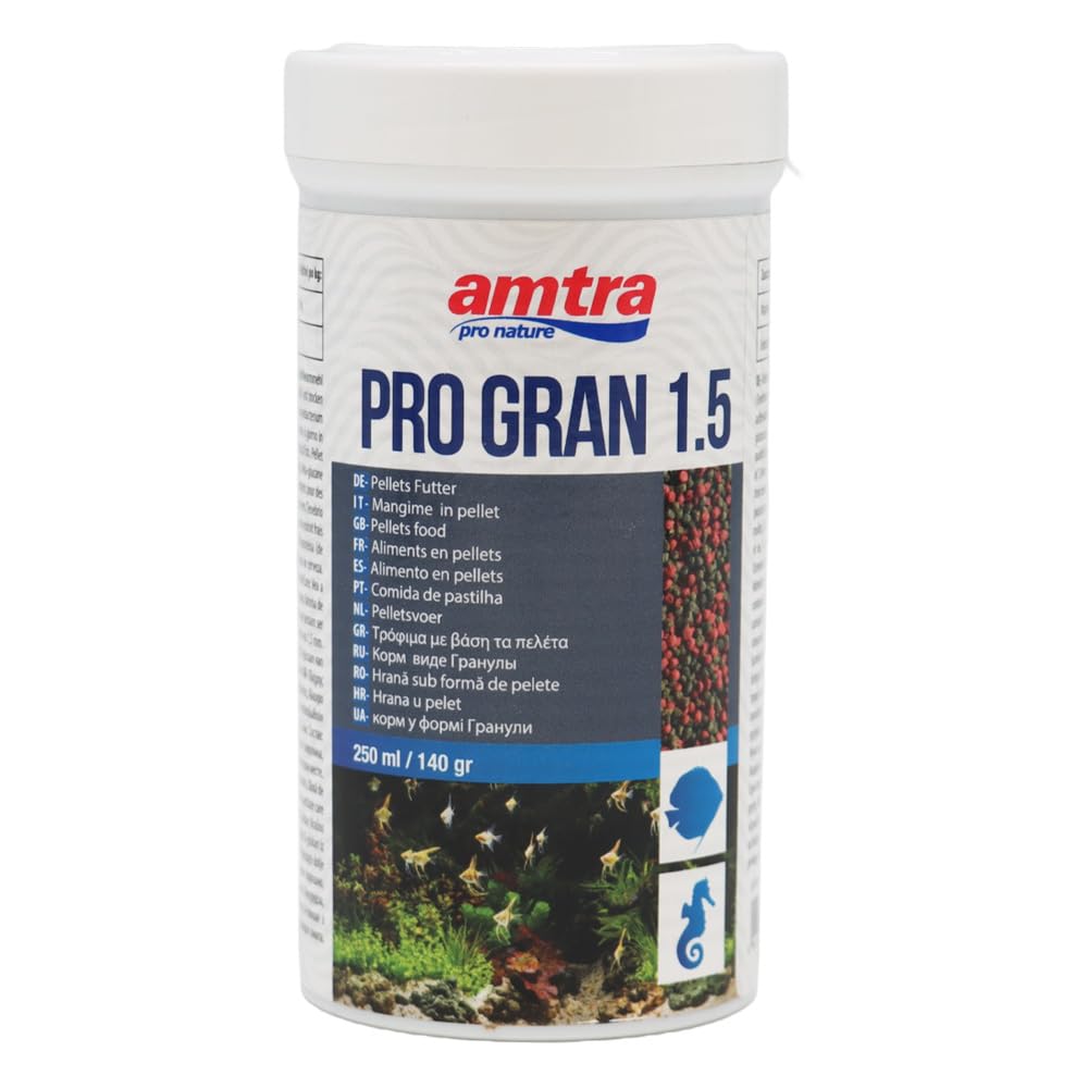 AMTRA PRO GRAN 1.5 | ALIMENTO DIARIO GRANULADO PARA PECES TROPICALES