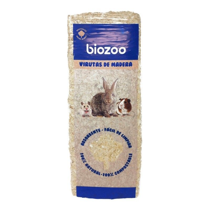 VIRUTAS DE MADERA PARA ROEDORES BIOZOO