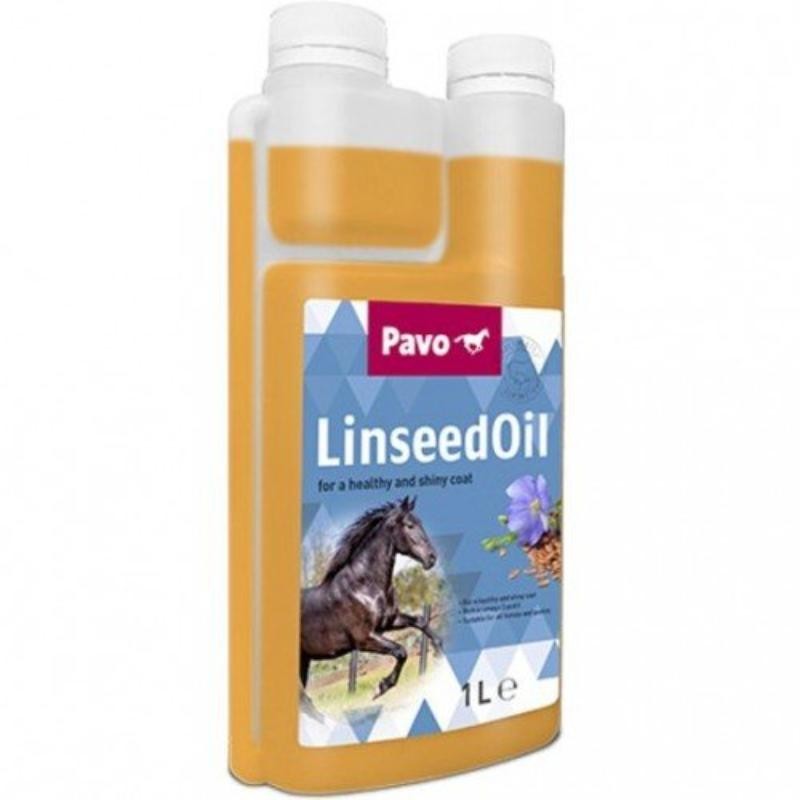 PAVO LINSEED OIL | ACEITE PARA CUIDADO DE LA PIEL Y PELAJE DEL CABALLO (1L)