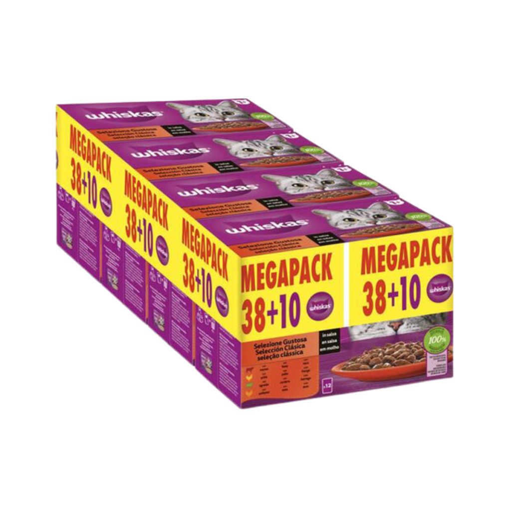 Whiskas | Selección Clásicos Sobre en Salsa para gatos