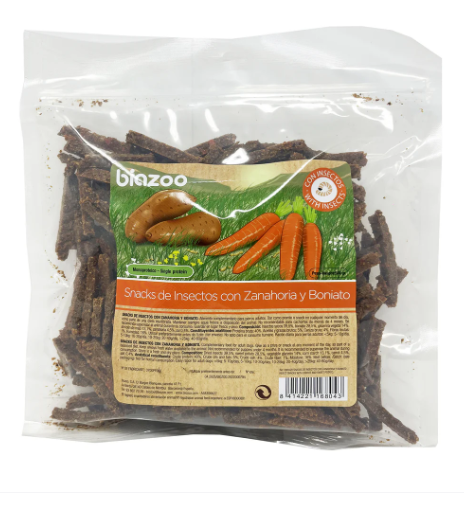 Snacks de Insectos con Zanahoria y Boniato para Perros