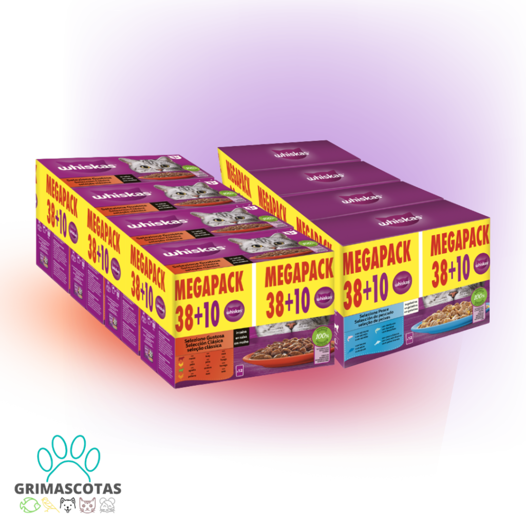 Megapack Whiskas Core 38+10 para Gatos - Pescado y Carne