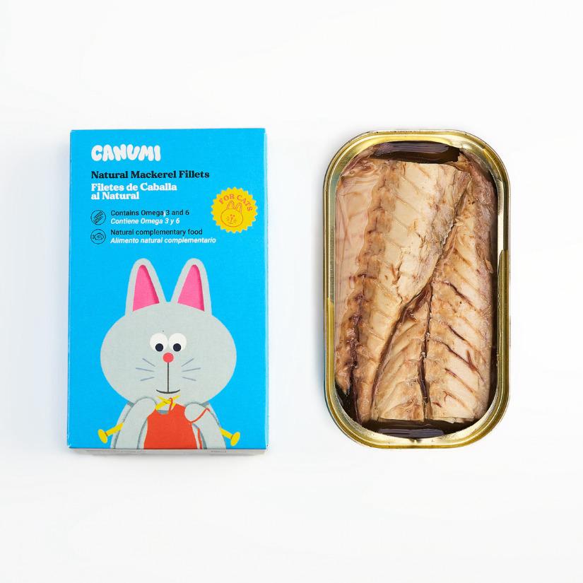 Canumi Filetes de Caballa al Natural para Gatos 170g