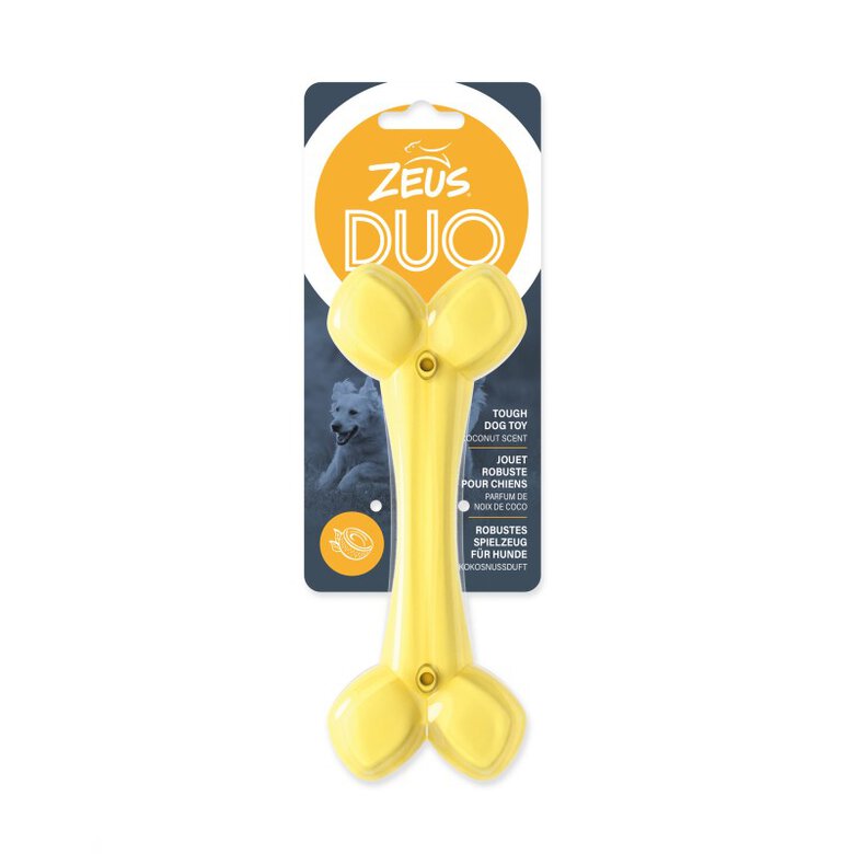 Juguete Hueso Zeus Duo Sabor Coco para Perros 18cm