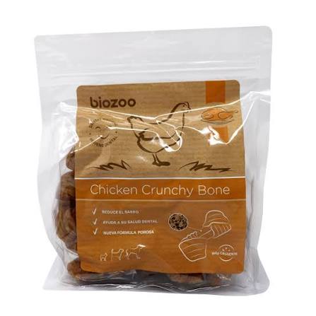 Hueso Crujiente de Pollo para Perros Biozoo 500gr
