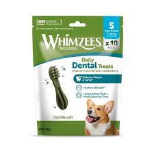 Whimzees Toothbrush Talla S para Perros - Pack 10 Uds