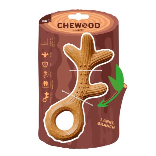 Juguete Rama Chewood para Perros Talla L - Nylon y Madera de Pino
