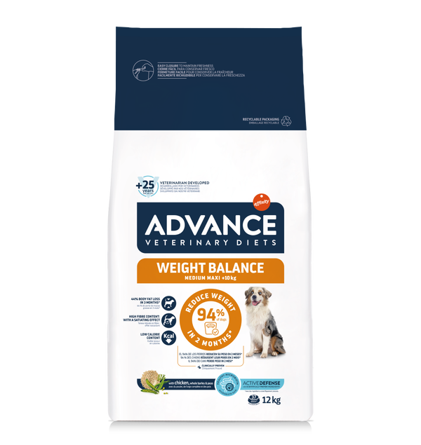 ADVANCE CONTROL PESO MEDIUM MAXI PARA PERROS