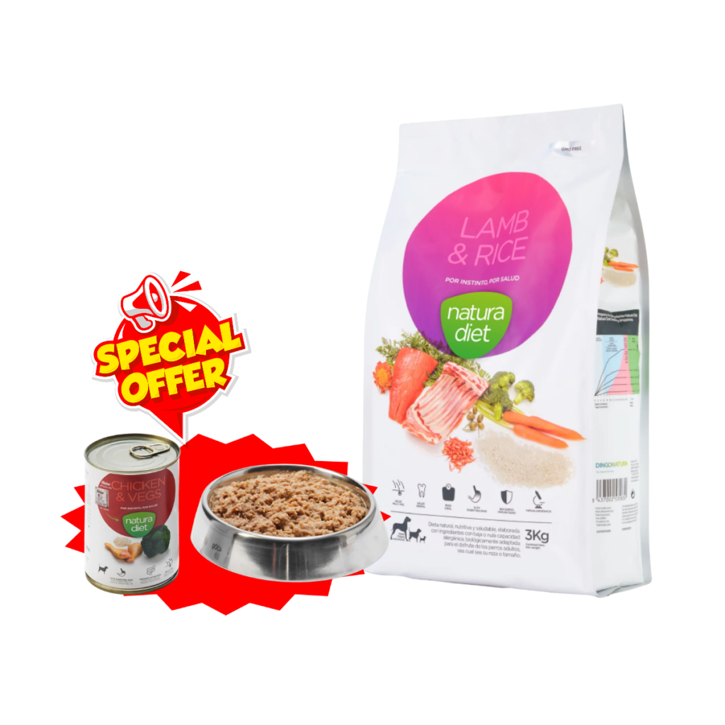 NATURA DIET | DOG LAMB & RICE 3KG