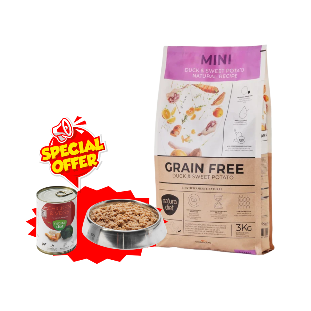 NATURA DIET | DOG MINI GF DUCK & SWEET POTATO 3KG