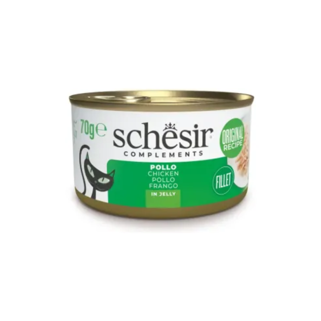 Schesir | Comida Húmeda para Gatos de Filetes de Pollo en Gelatina