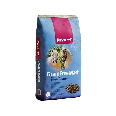 PAVO GRAINFREEMASH 15KG | MASH ALTO EN FIBRA PARA CABALLOS SENSIBLES
