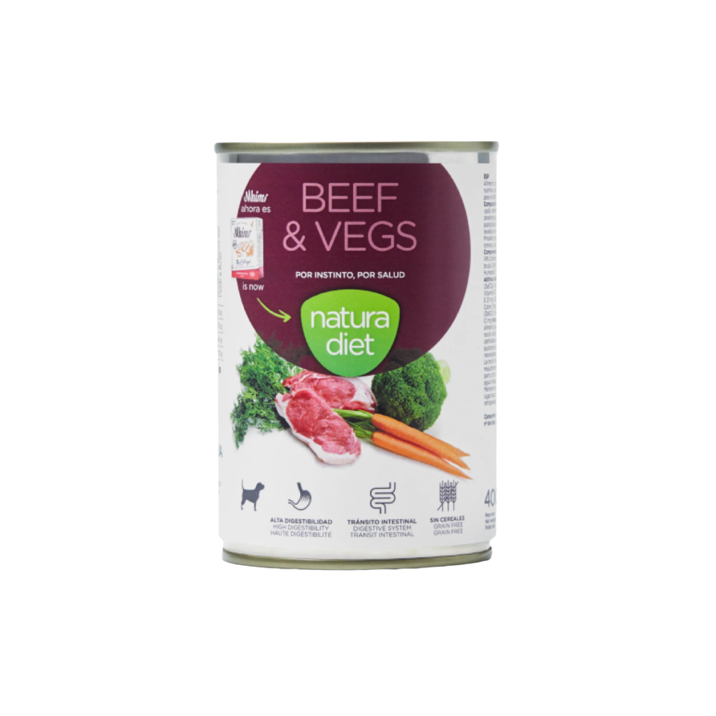 NATURA DIET | DOG PATÉ BEEF & VEGS 400GR
