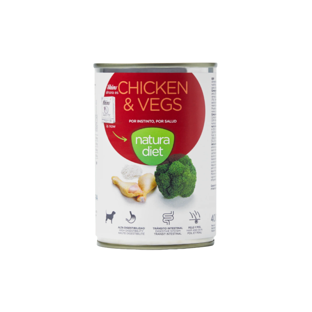 NATURA DIET | DOG PATÉ CHICKEN & VEGS 400GR