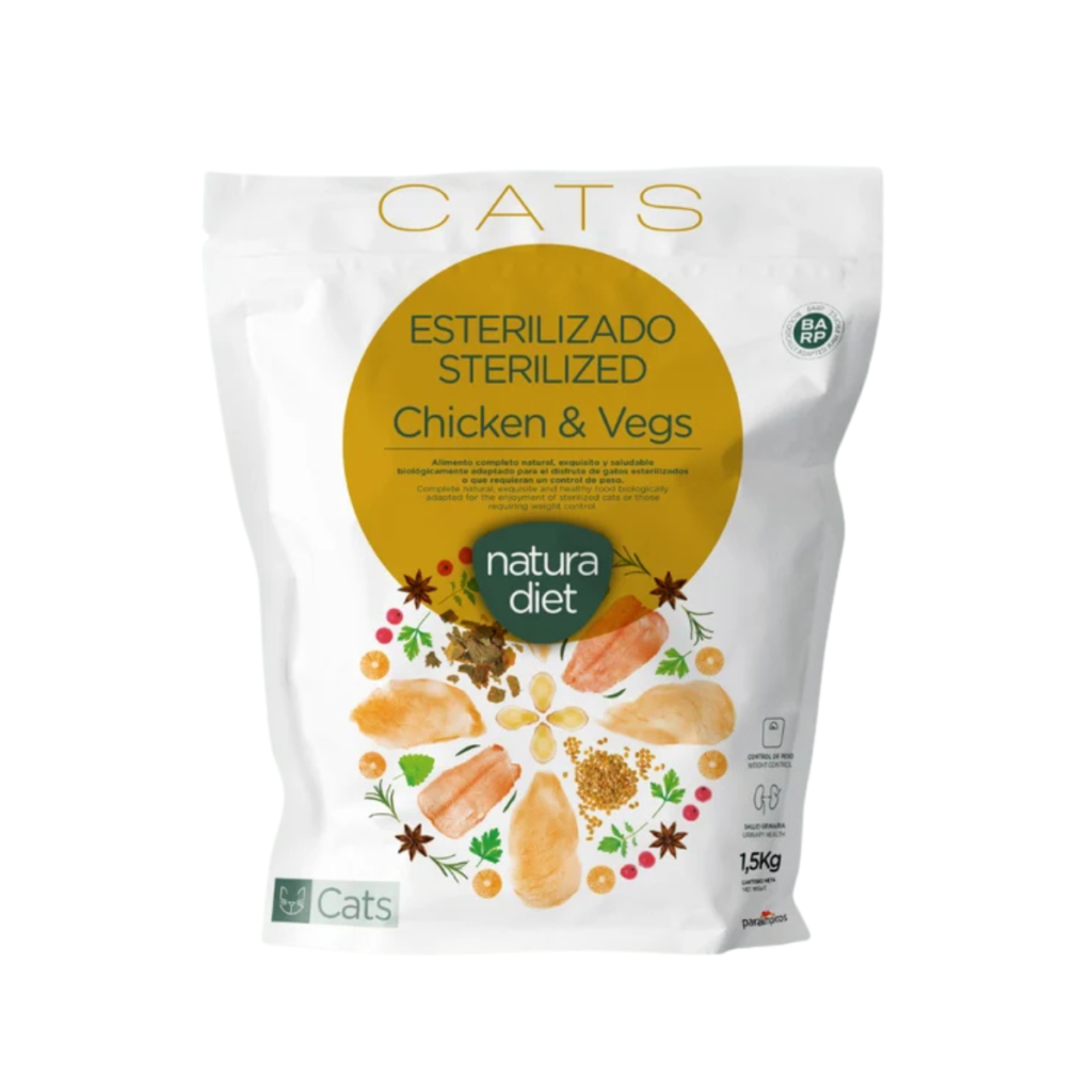 NATURA DIET | CAT STERILIZED CHICKEN & VEGS 1.5KG