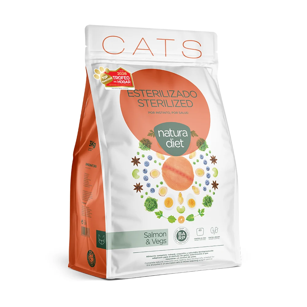 NATURA DIET | CAT STERILIZED SALMON & VEGS 1.5KG